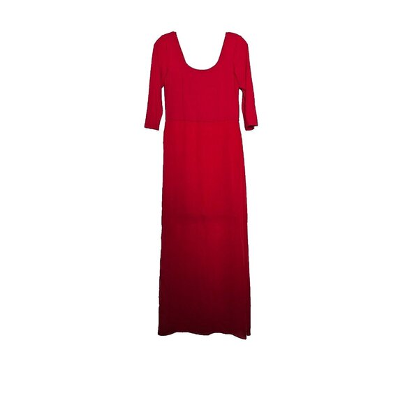 Designer Vince Camuto Dress, Size M, Red, Maxi, Long Sleeve, Prom, Evening, - Picture 1 of 5
